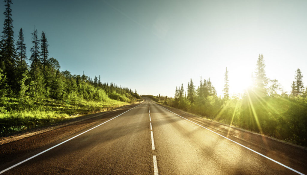 road in mountains